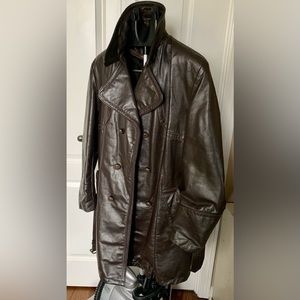 Vintage Leather Jacket 70s Disco Eclectic Grand Pa…